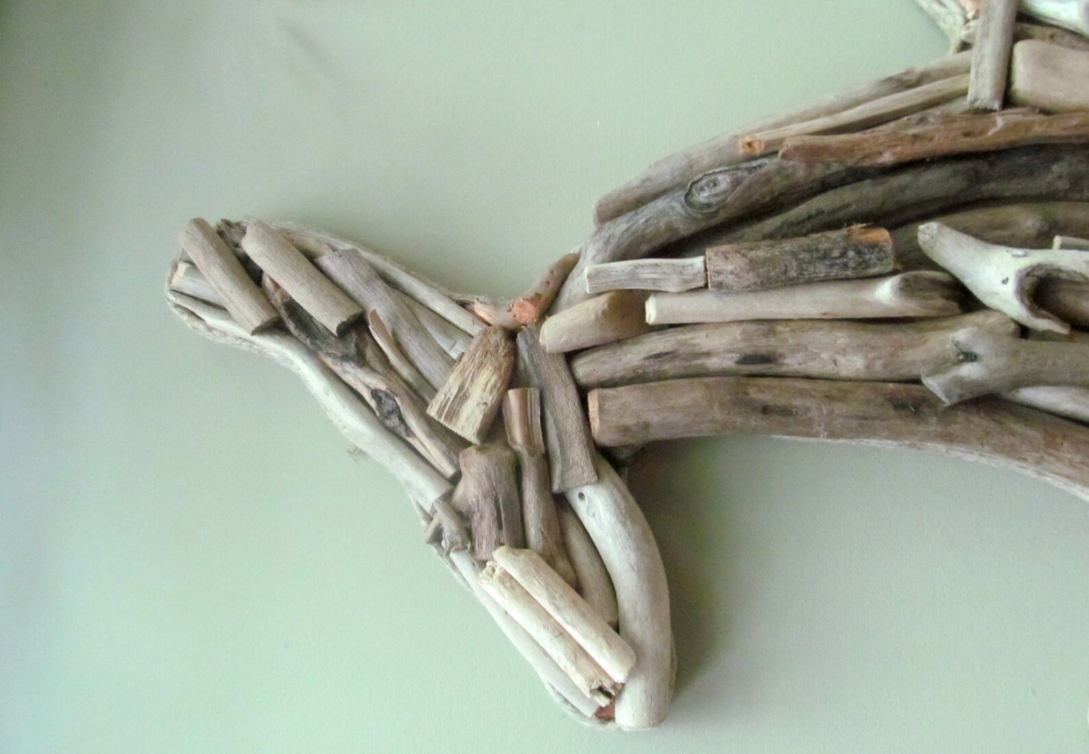 Driftwood Dolphin Wall Mosaic Sculpture Driftwood Wall Etsy Canada