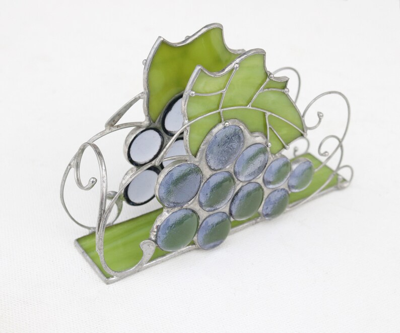 Stained Glass Art Napkin Holder Letter holder Handmade Home Etsy
