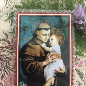 Sant'Antonio di Padova. Carte laminate.