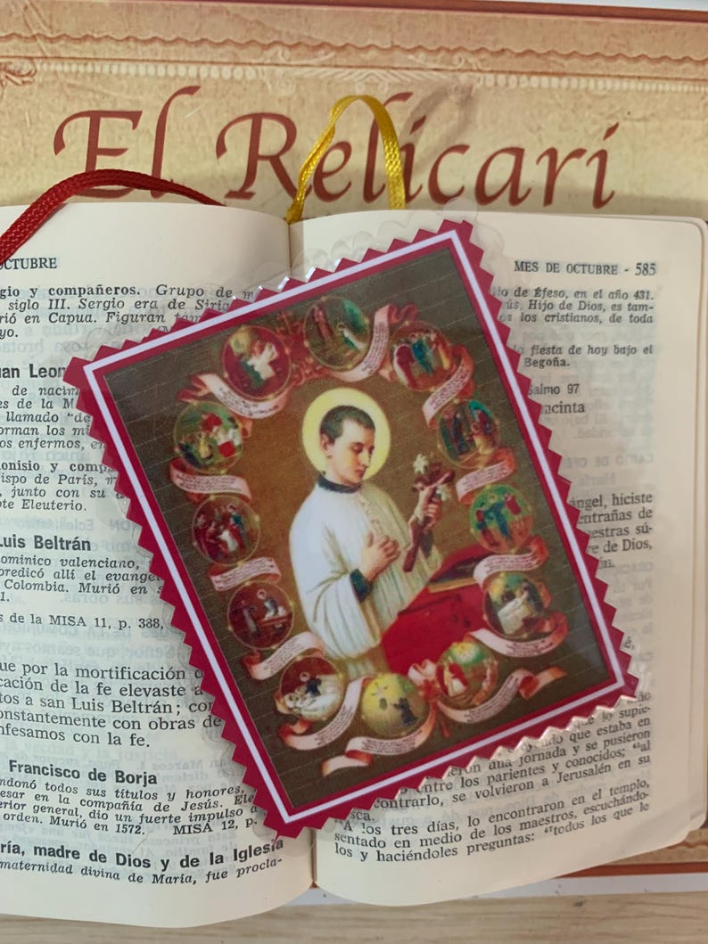 SAN LUIS GONZAGA. Tarjeta Plastificada. imagen 2