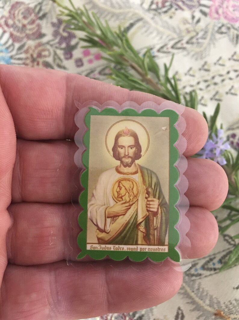 Saint Jude Thaddeus. Patron Saint of Difficult Causes. Laminated Cards ...
