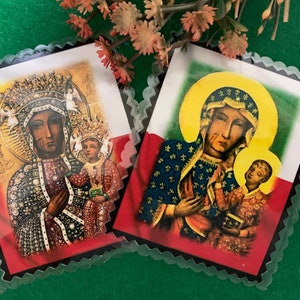 VERGINE DI CZESTOCHOWA. Carte plastificate.