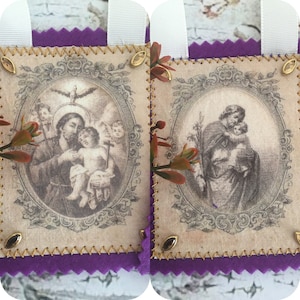 ST. JOSEPH. Patriarch of the Catholic Church. Scapulars