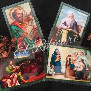 SAINT LUC l'Évangéliste. Carte plastifiée.