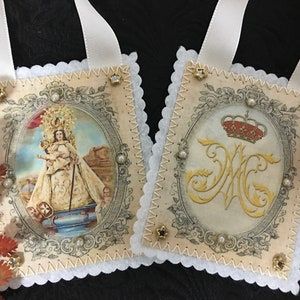 Our Lady of Remedy. Patron saint of the City of Alicante. Scapular.