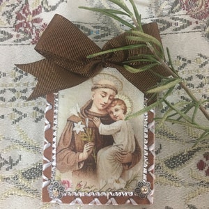 Saint Anthony of padua. Scapular Modelo 2