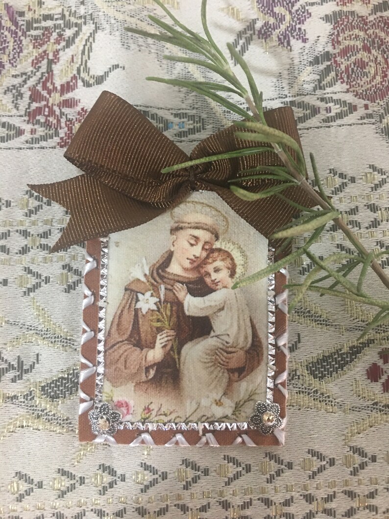 Saint Anthony of padua. Scapular Modelo 2