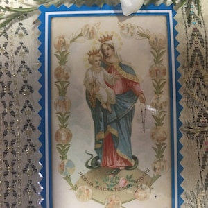Biglietto plastificato, Nostra Signora del Rosario.