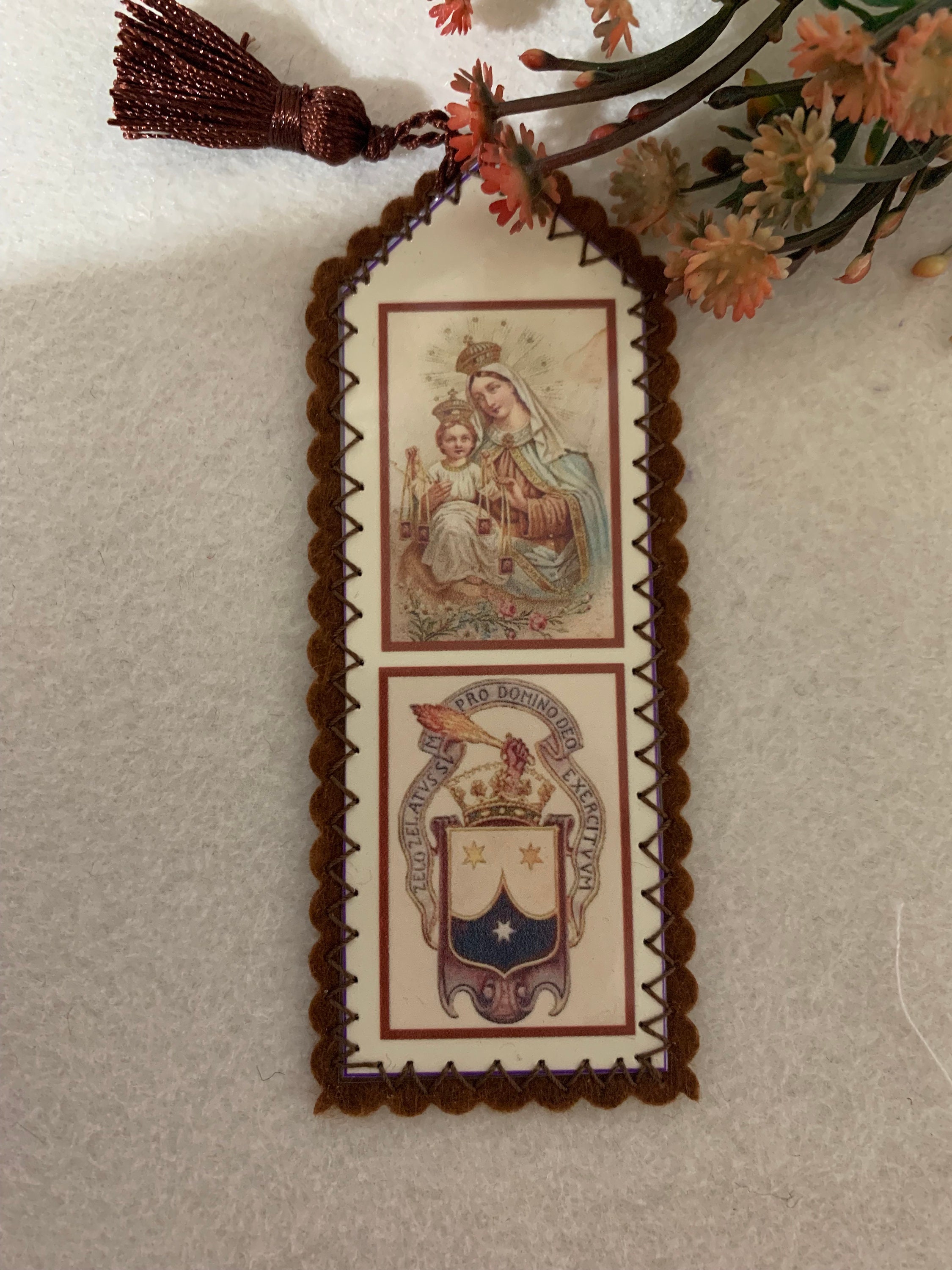 VIRGIN OF CARMEN. Lady of Mount Carmel. Bookmark. - Etsy