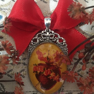 Sacred Heart of Mary. Medallion, Brooch