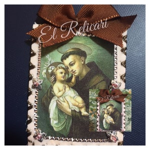 Saint Anthony of padua. Scapular image 3