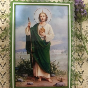 Saint Jude Thaddée. Cartes plastifiées.