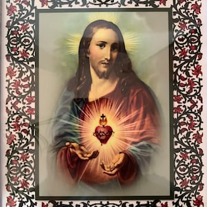 Sacred Heart of Jesus. Chart.