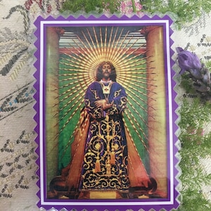 Jesus of Nazareth of Medinaceli. (Madrid). Laminated cards.