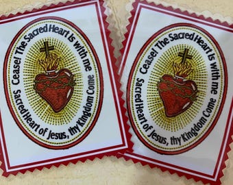 CEASE! The Sacred Heart is with me, Sacred Heart of Jesus, thy Kingdont Come