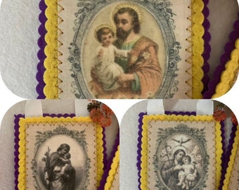 SAINT JOSEPH, Patriarch of the Catholic Church. Scapular