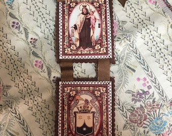 VIRGIN OF CARMEN. Door scapular. Blessing for the home.