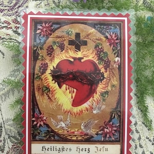 Cuore di Gesù. Carte plastificate.