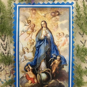 A Imaculada Conceição. Cartões laminados.