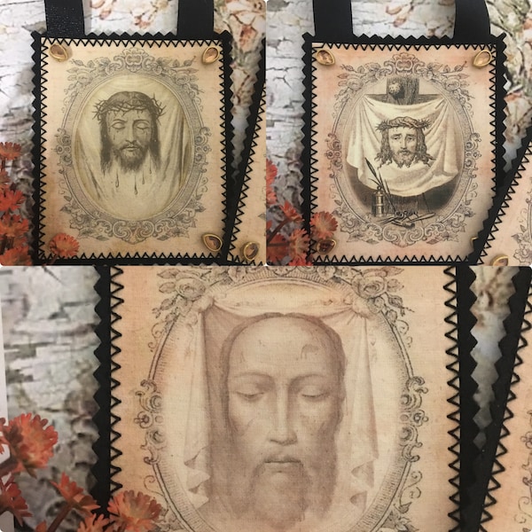 The True Face of Jesus Christ. Scapulars.