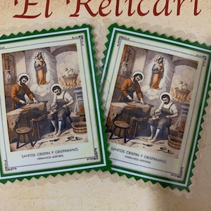 SAN CRISPIN and CRISPINIAN. Laminated Cards.