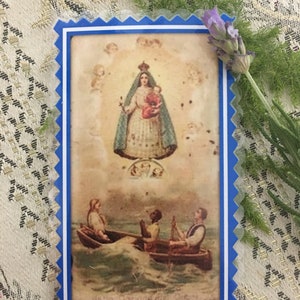 Nostra Signora della Carità del Cobre. Biglietti plastificati.