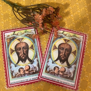 Holy Face of Alicante. Laminated Card