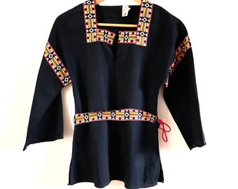Vintage Embroidered Blouse. Folk Peasant Embroidered Blouse. Folk Embroidered Top. Folk Blouse. Bohemian Top. Boho Blouse. Boho Top