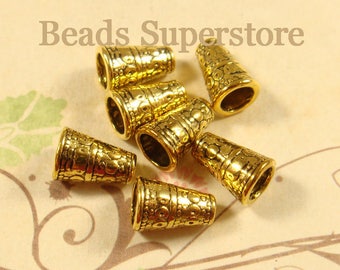 Click for Bulk Discounts Antique Gold or Antique Copper Plated Pewter Heirloom Cone Bead Caps TierraCast Antique Silver