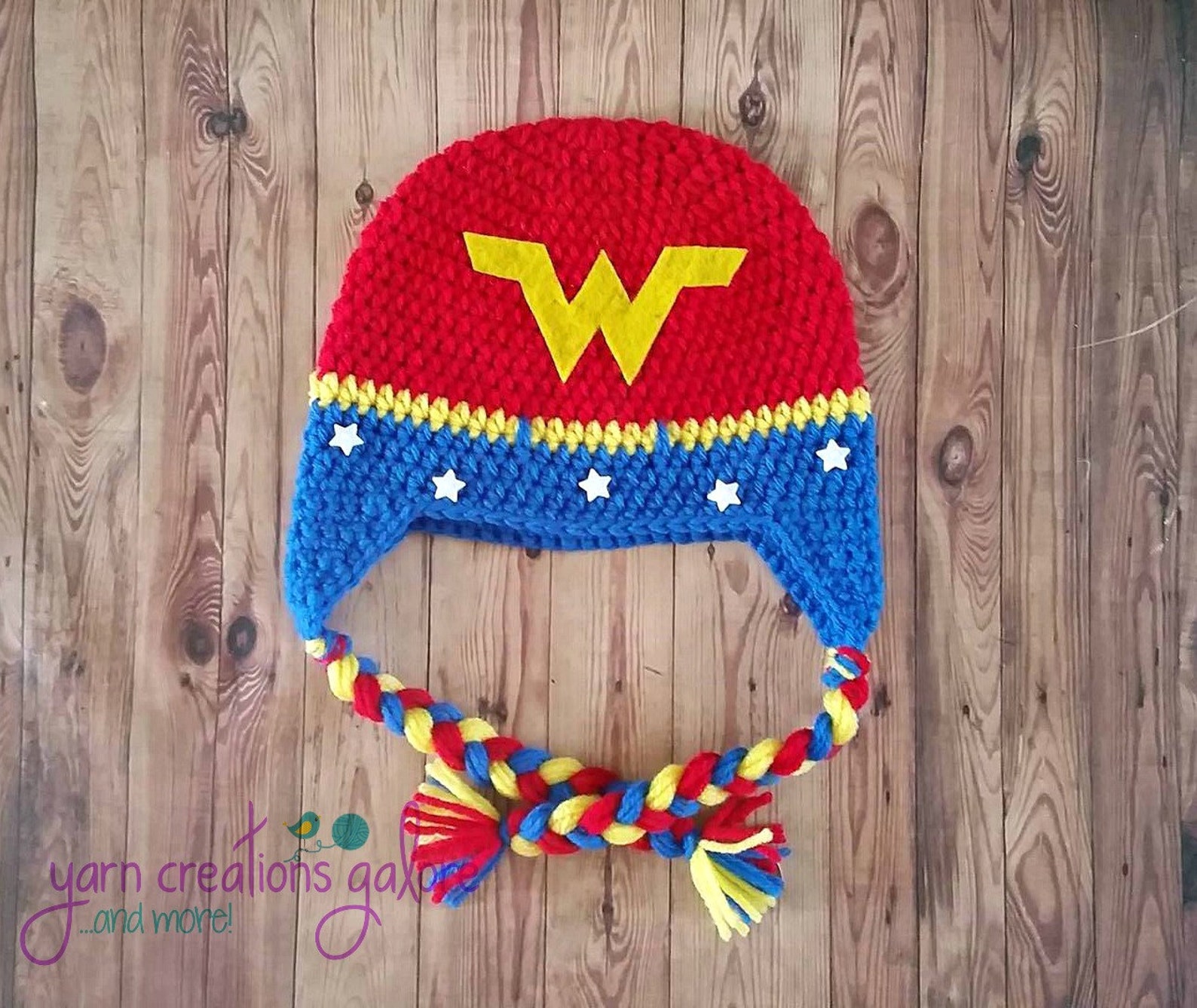 Crochet Wonder Woman HatMade to order Etsy