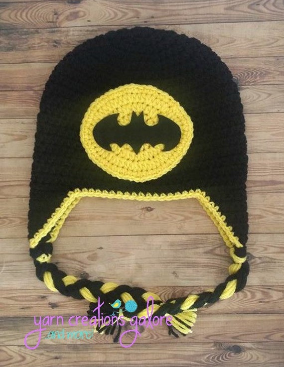 crochet batman hat