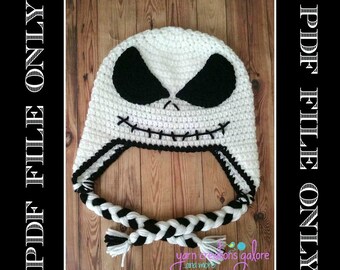 Skeleton Hat Crochet Pattern *** PDF FILE ONLY