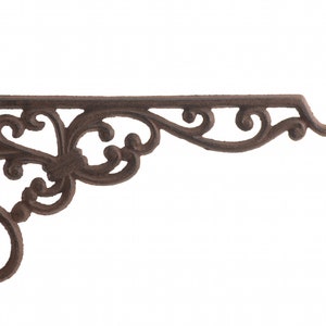 Cast Iron Plant Hanger - Ornate Victorian Pattern - 10" Deep