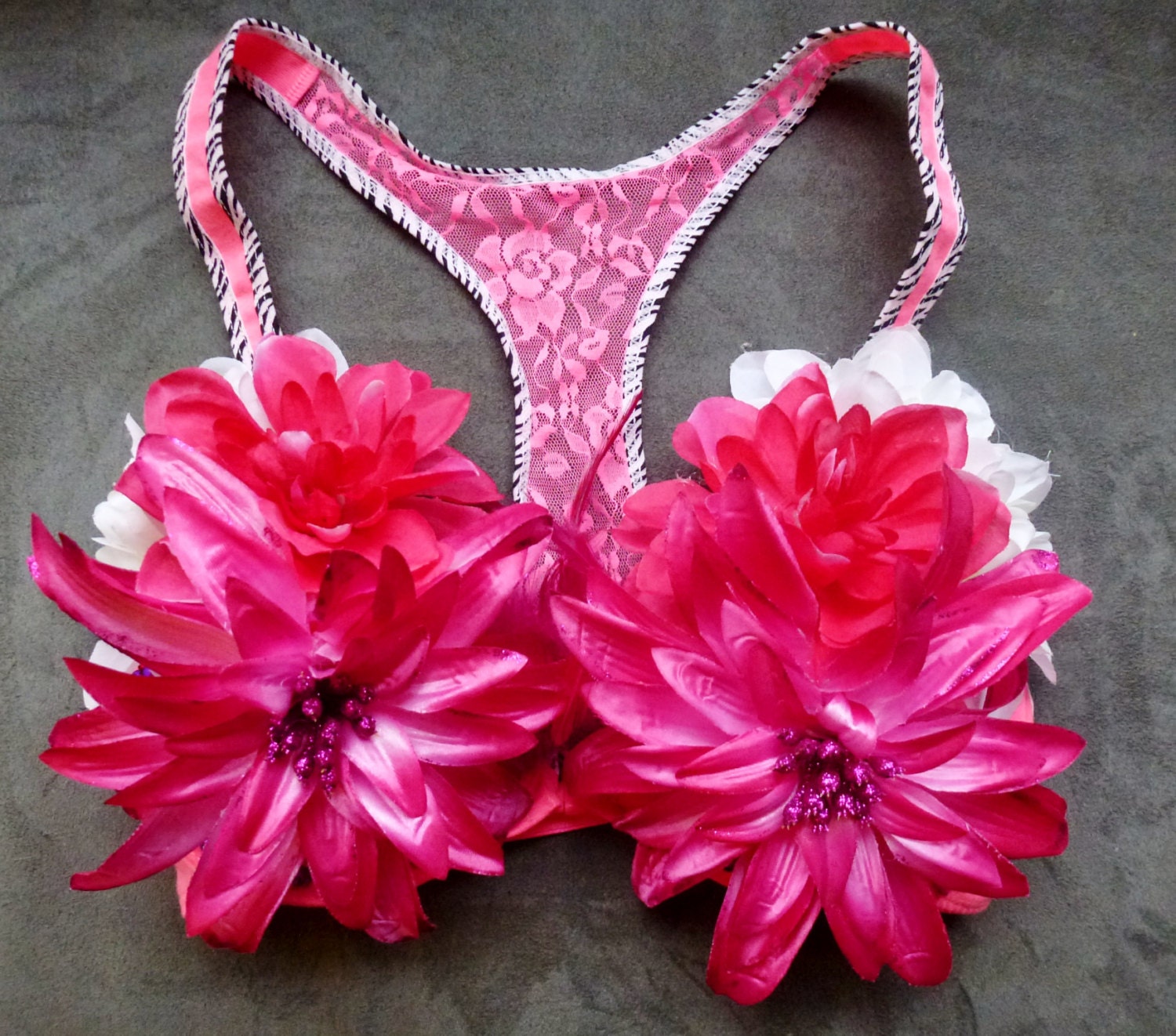 Daisy Flower Bra Flower Bra Rave bra Festival Top EDC Etsy