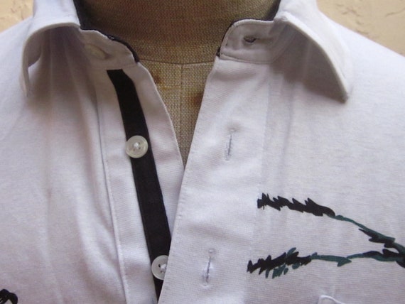 Vintage CLASSICS by Palmland Men's GOLF SHIRT-Whi… - image 4