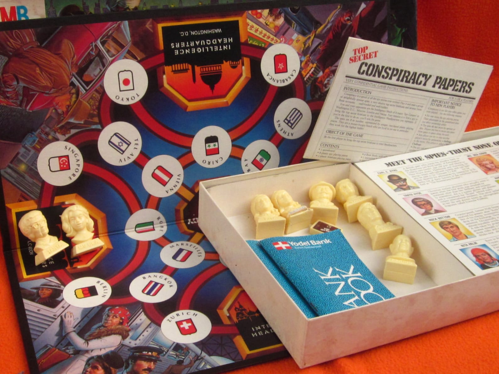 CONSPIRACY Vintage SPY BOARDGAME Top Secret Game of Bluffing & Etsy