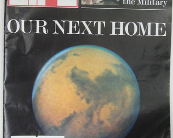 Vintage Historical LIFE , MAY 1991 Magazine-Mars Photos-Our Wars Women & Men-USA Favorite Vacations-Collectible Book