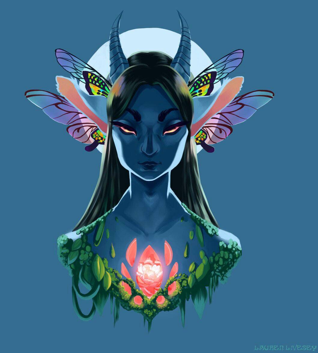 Wildmother Melora DND Print - Etsy
