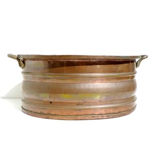 French Copper Pot, Antique Copper Pot, Copper Basin, Copper Planter