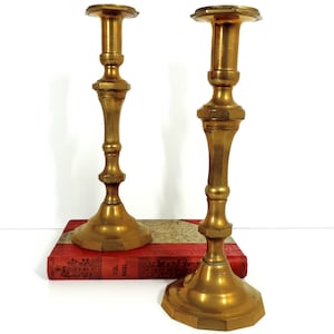 Pair Of Candlesticks, Antique French Bronze Candlesticks,  Altar Candlesticks