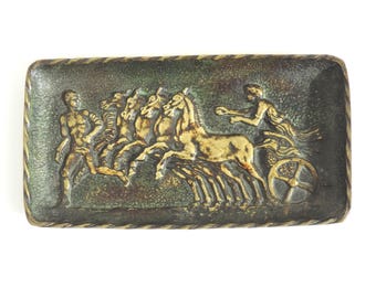 French Antique Trinket Dish, French Art Deco Max Le Verrier Bronze Trinket Dish, Antique Bronze Coin Tray, Max Le Verrier Vide Poche
