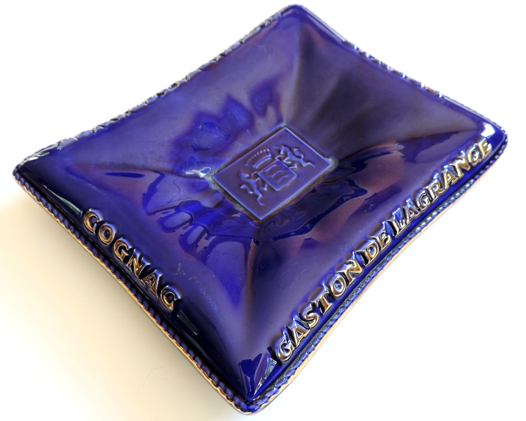 zhtt CROIZET エクストラGASTON De LAGRANGセッ Vintage French Ashtray, Gaston De Lagrange Cognac Ashtray - Etsy