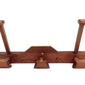 Perchero antiguo, perchero francés vintage de madera