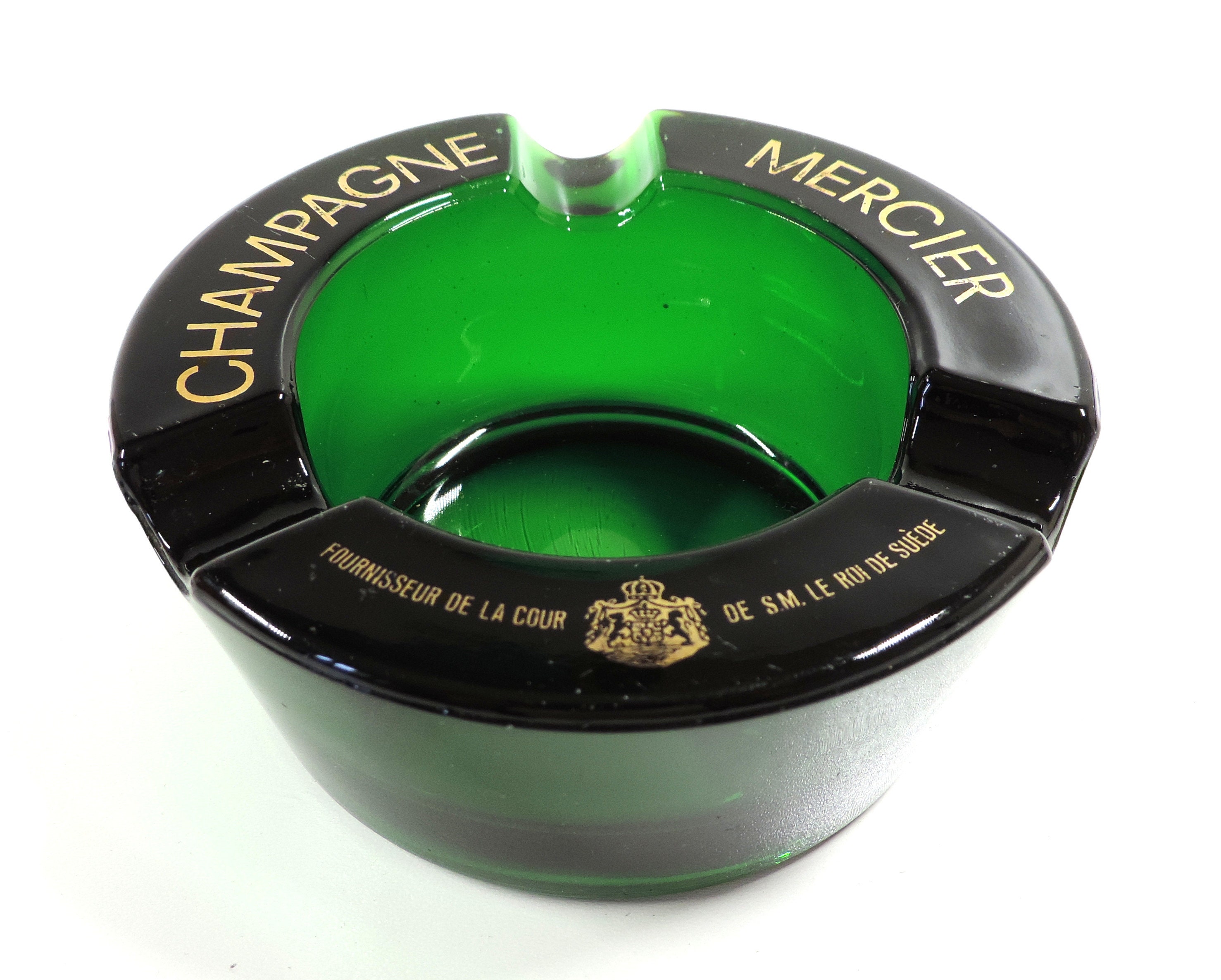 Champagne Ashtray, French Vintage Champagne Mercier Ashtray