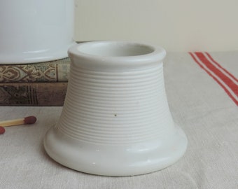 Antique French Pyrogene, French Antique Match Holder With Match Striker, Porcelain Match Holder, White Pyrogene, Match Holder