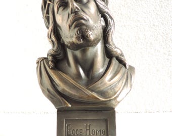 アンティーク フランス金箔スペルター キリスト胸像: Ecce Homo - Etsy 