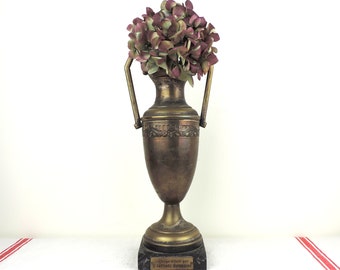 Antique French Trophy, French Antique Sporting Trophy, Turenne Sportif Offert Par St Raphael Quinquina Trophy 1937, Art Deco Trophy