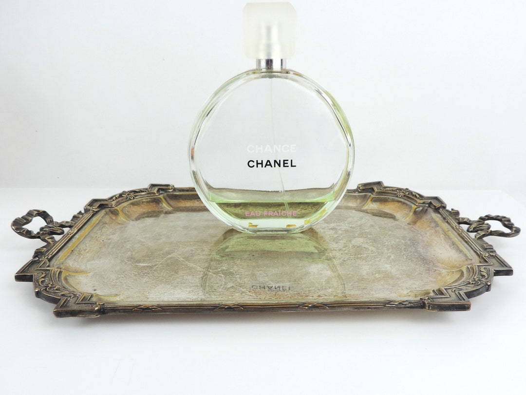 French Vintage Vanity Tray/silver Plated Vanity Tray/small Etsy