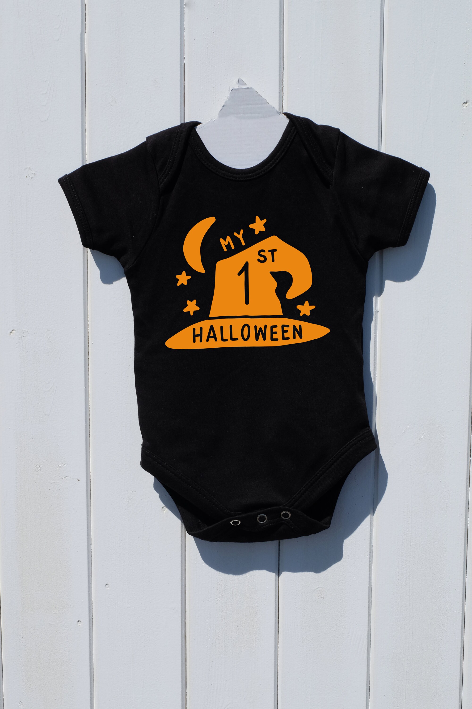 My First Halloween Black Short Sleeve Baby Grow Ver 2