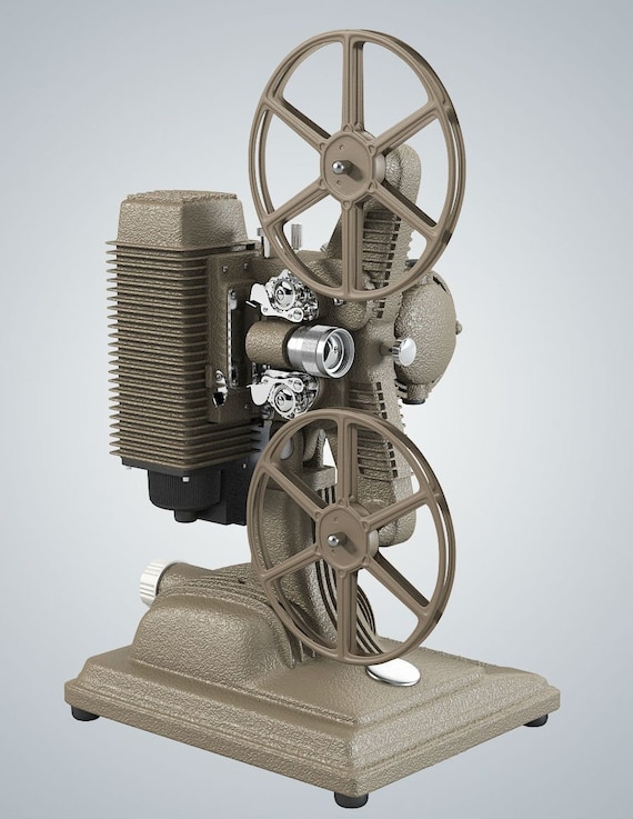 REVERE 8MM Movie Projector SERVICED: Variable Speed, Includes Reel